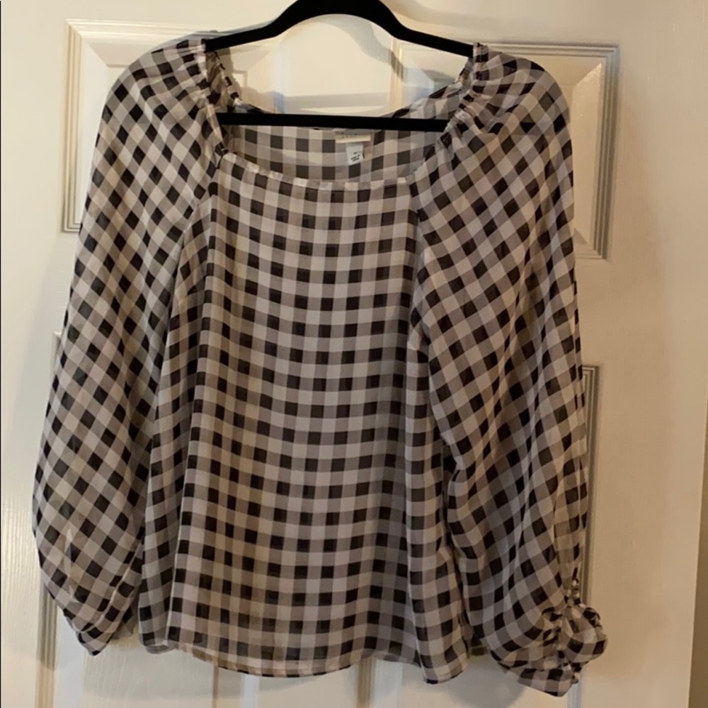 Black & White gingham top